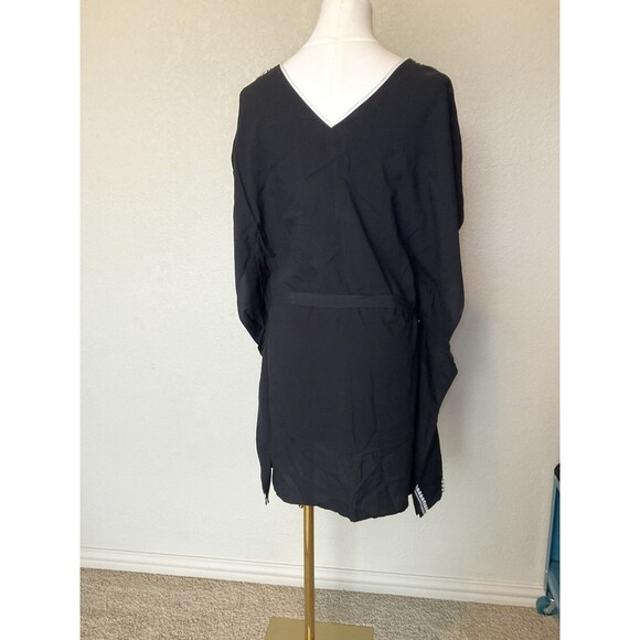 Stella & Dot Beach, Cover-up, Black And White, Tie Waist, V-neck, Size: M - Picture 6 of 12